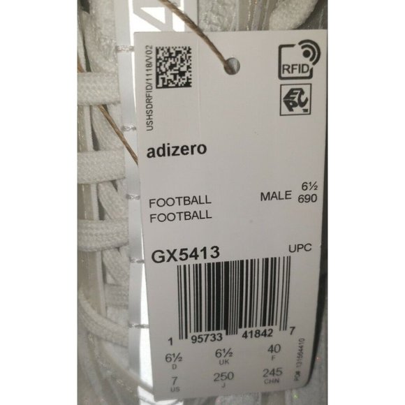 Adidas AdiZero Primeknit Football Cleats GX5413 White Men\'s sizes 7 & 10 NWOB main image 2